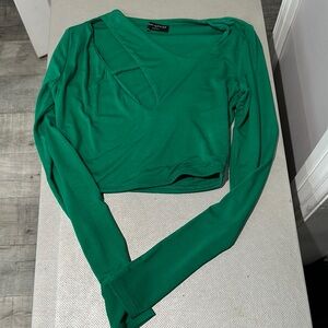 Naked wardrobe GreenLong Sleeve Top